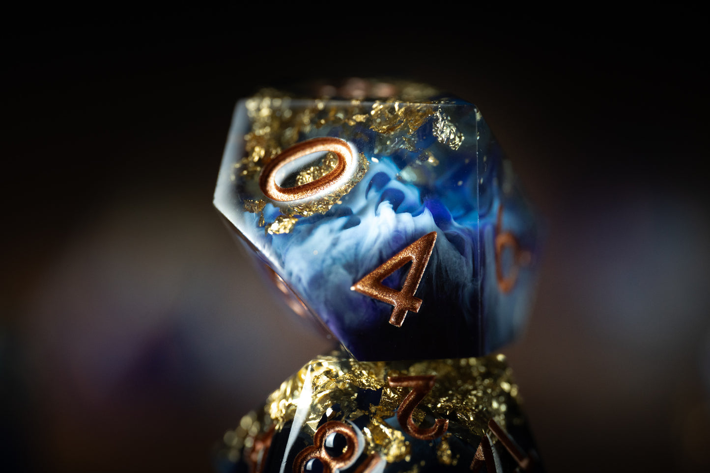 Golden Nightfall Dice Set