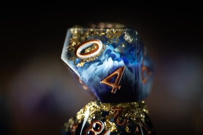 Golden Nightfall Dice Set
