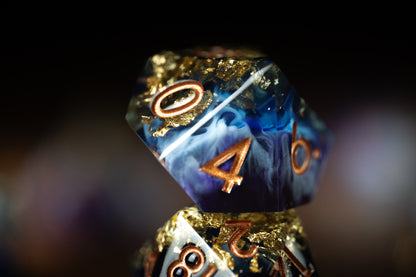 Golden Nightfall Dice Set