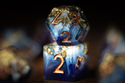 Golden Nightfall Dice Set