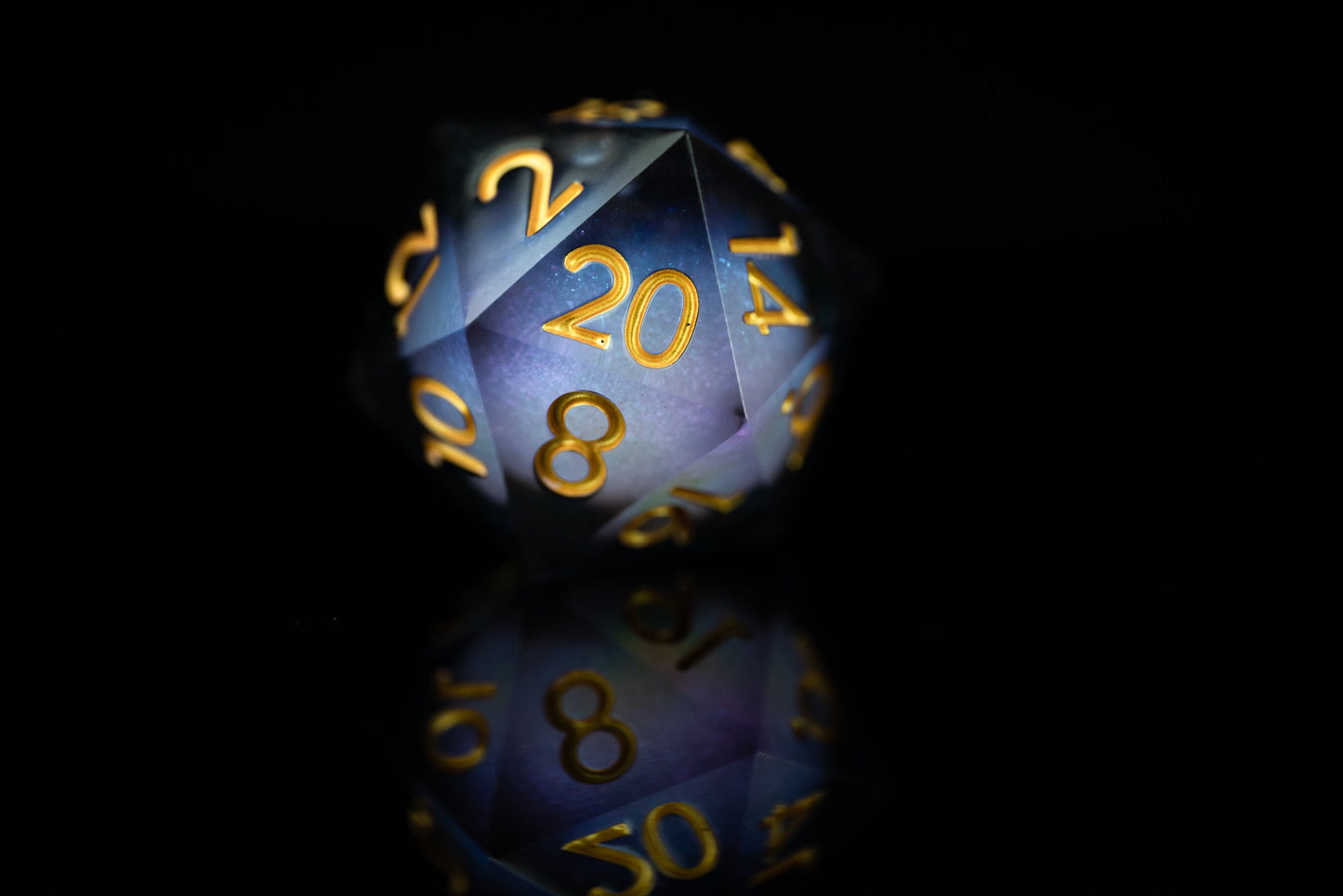 DnD dice sets: Cosmic Colossus Giant D20 Dice: Space-Themed Sharp Edge Polyhedral Dice for D&D - Premium Resin Space DnD Dice Set